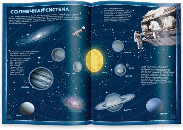 Изображение товара Развивающая книга Геодом Атлас с наклейками. Звездное небо