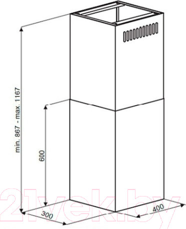 Изображение товара Вытяжка коробчатая Maunfeld Bath Isla 401 (золото)