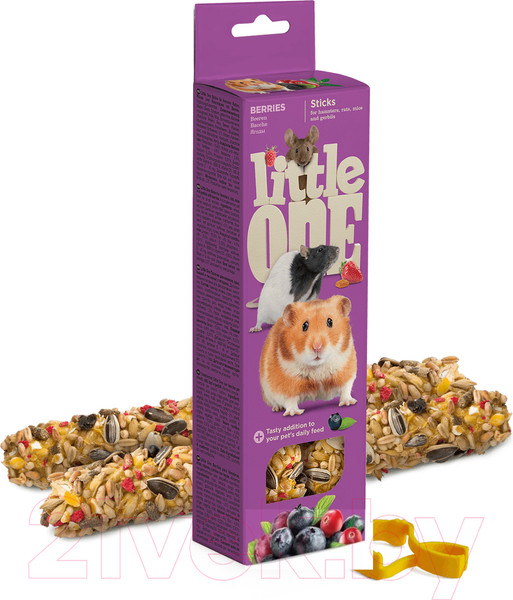 Изображение товара Лакомство для грызунов Mealberry Little One Палочки c ягодами (2x60г)