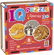Изображение товара Развивающая игра Айрис-пресс IQ пазл деревянный. Пушистики 3+ / 9785811282456