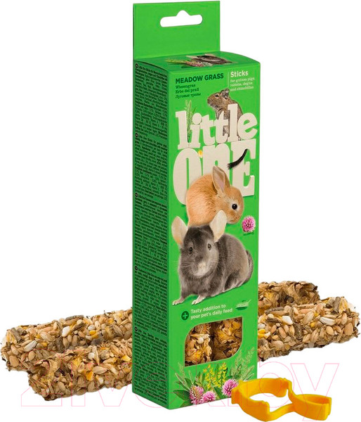 Изображение товара Лакомство для грызунов Mealberry Little One Палочки с луговыми травами (2x55г)