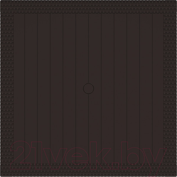 Изображение товара Стол пластиковый Альтернатива Ротанг-плюс / М8842 (мокко)