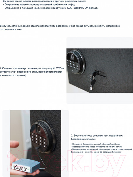 Изображение товара Мебельный сейф Klesto RS Bio-25