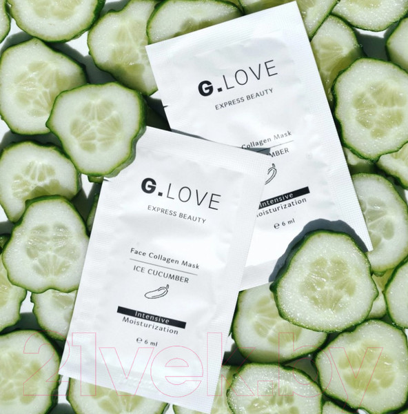 Изображение товара Набор масок для лица G.Love Face Collagen Mask Ice Cucumber (8x6мл)