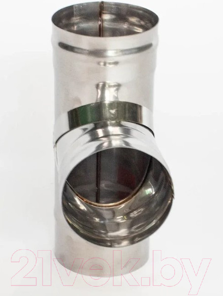 Изображение товара Тройник для труб Гефест Сталь 90/115 AISI 430/0.8мм 295мм