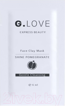 Изображение товара Набор масок для лица G.Love Face Clay Mask Shine Pomegranate  (8x6мл)