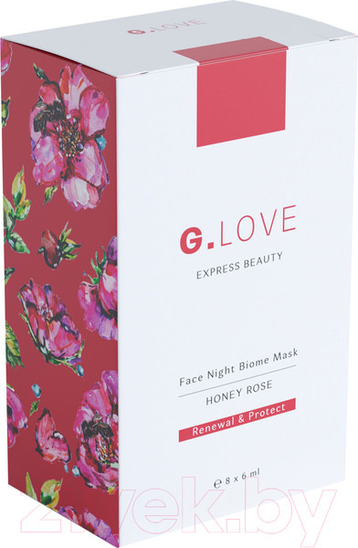 Изображение товара Набор масок для лица G.Love Face Night Biome Mask Honey Rose (8x6мл)