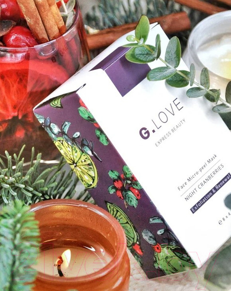 Изображение товара Набор масок для лица G.Love Micro-Peel Mask Nicht Cranberries (8x4мл)