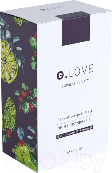 Изображение товара Набор масок для лица G.Love Micro-Peel Mask Nicht Cranberries (8x4мл)