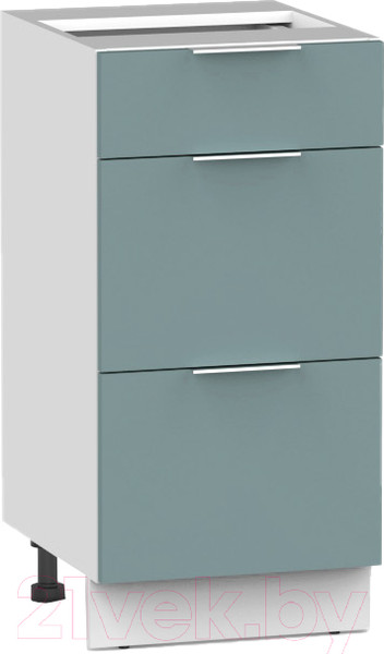 Изображение товара Шкаф-стол кухонный Интермебель Микс Топ ШСР 850-23-400 без столешницы (сумеречный голубой)