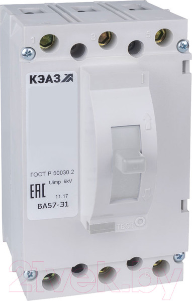 Изображение товара Выключатель автоматический КЭАЗ 80А 1200Im ВА57-31-340010 УХЛ3 690В AC / 108428