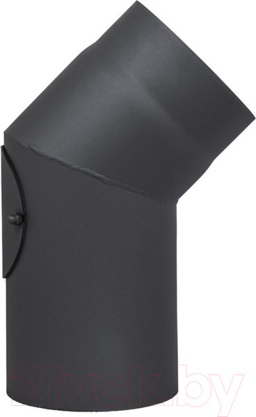 Изображение товара Поворот дымохода КПД 45/2мм 120 с ревизией (черный)