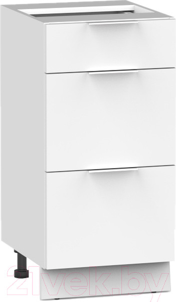 Изображение товара Шкаф-стол кухонный Интермебель Микс Топ ШСР 850-23-300 без столешницы (белый премиум)