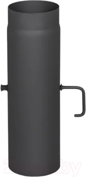 Изображение товара Шибер для дымохода КПД 500мм 2мм 120 (черный)