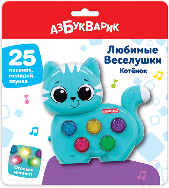 Изображение товара Развивающая игрушка Азбукварик Котенок Веселушки/ 3129