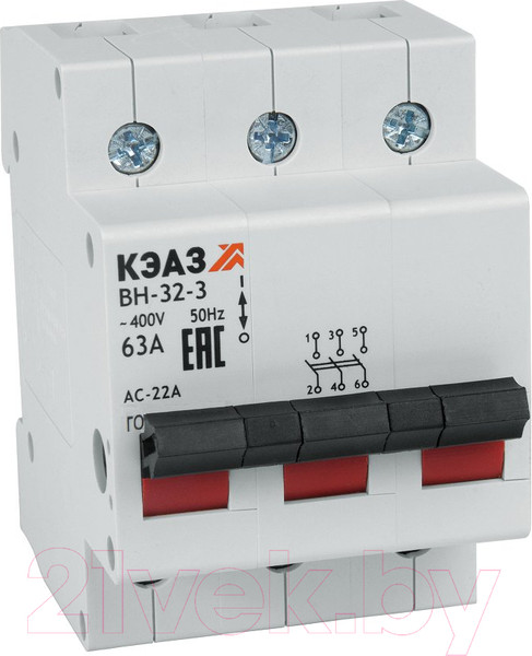 Изображение товара Выключатель-разъединитель КЭАЗ ВН32 3100 УХЛ3 / 141641