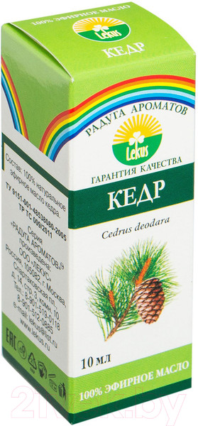Изображение товара Эфирное масло Радуга ароматов Кедр (10мл)