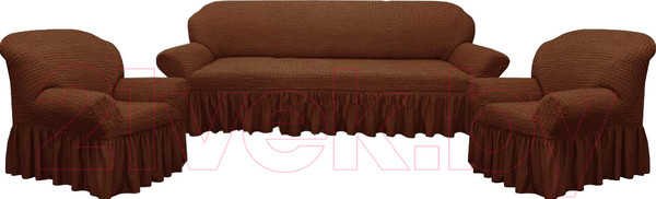 Изображение товара Комплект чехлов Софатэкс Люкс КПО-4 / 00831 (шоколад)