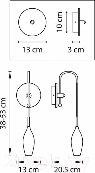 Изображение товара Бра Lightstar Pentola 803521