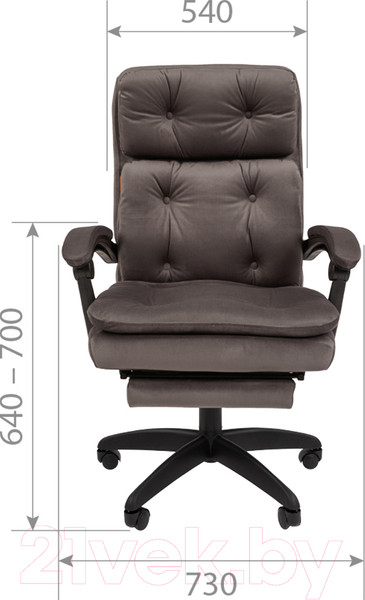Изображение товара Кресло офисное Chairman 442 (ткань R 015 черный)