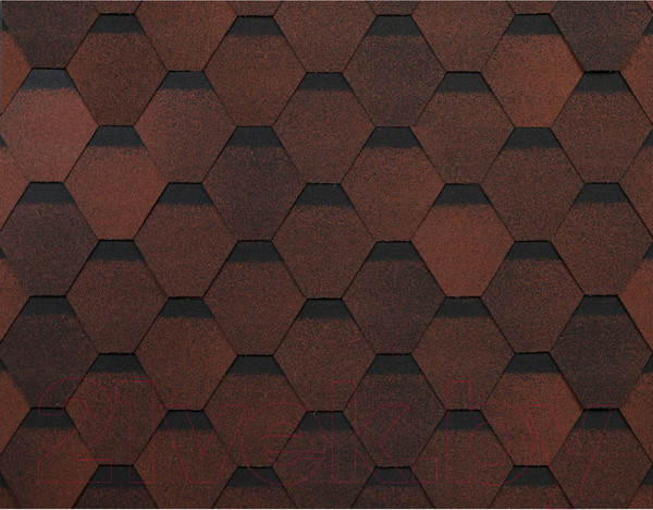 Изображение товара Черепица Технониколь Оптима Красный 6S4X21-0701RUS (упаковка)