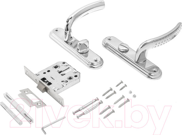 Изображение товара Защелка врезная с фиксацией БУЛАТ Альфа ЗЩ1-Д01.04 П (правая, хром)