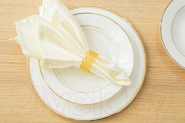 Изображение товара Кольцо для салфеток Arya Red Straw / 8680943222817 (4шт, золото)