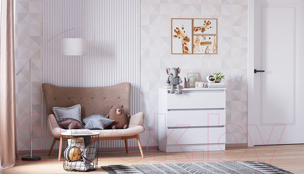 Изображение товара Комод Polini Kids Simple 1930 / 0002570.9 (белый)