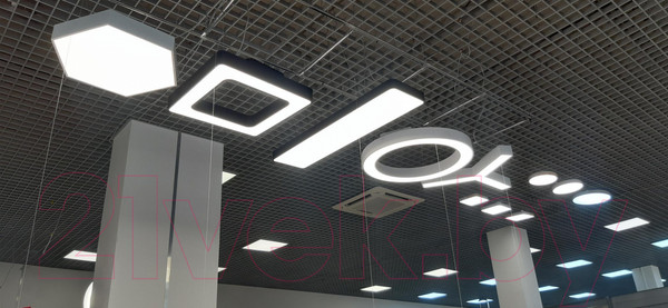 Изображение товара Потолочный светильник ЭРА Geometria Hexagon / Б0050553