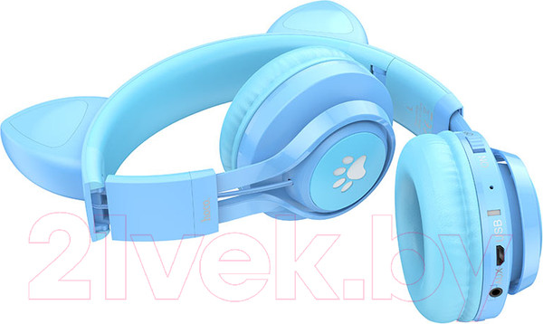 Изображение товара Наушники детские Hoco W39 (голубой)