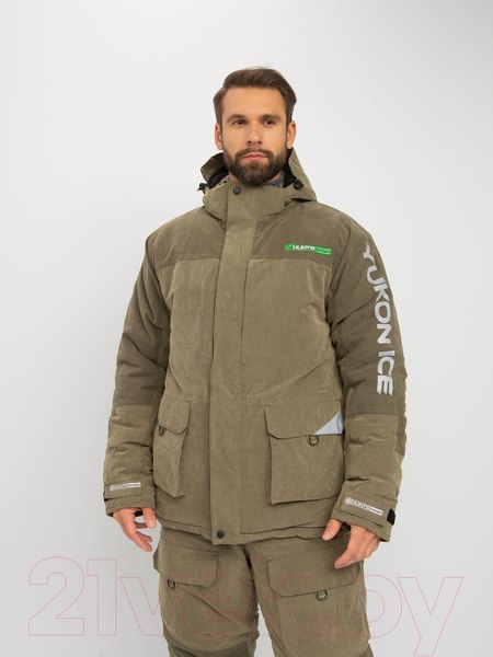 Изображение товара Костюм для охоты и рыбалки Huntsman Yukon Ice Finlandia Хаки / 2603 (р-р 60-62/182-188)