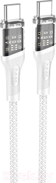 Изображение товара Кабель Hoco U111 Type-C to Type-C (1.2м, серый)