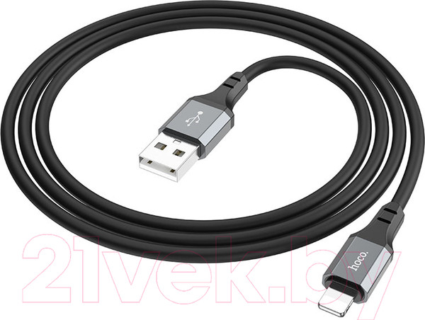 Изображение товара Кабель Hoco X86 Lightning (1м, черный)