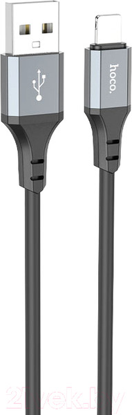 Изображение товара Кабель Hoco X86 Lightning (1м, черный)