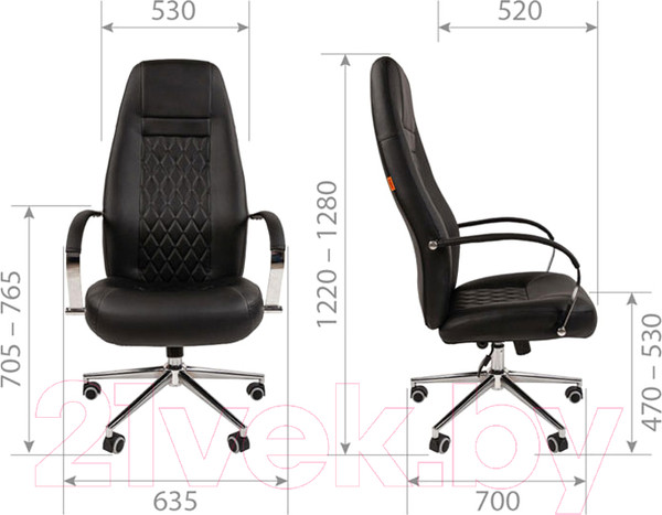 Изображение товара Кресло офисное Chairman 950 N (экопремиум, черный)