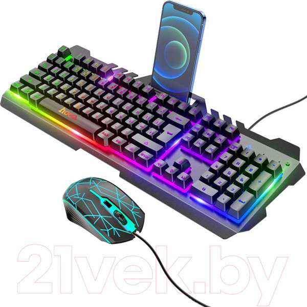 Изображение товара Комплект клавиатура и мышь Hoco DI16 (черный)