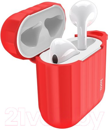 Изображение товара Чехол для наушников Hoco WB10 для AirPods1/2 (красный)