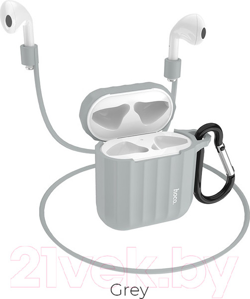 Изображение товара Чехол для наушников Hoco WB10 для AirPods1/2 (серый)