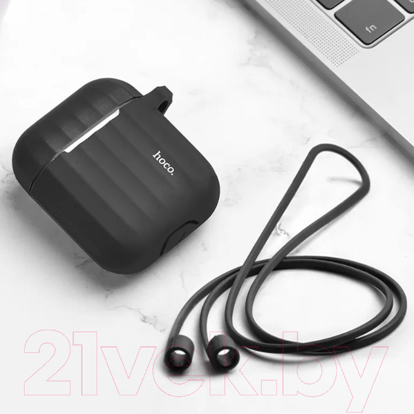 Изображение товара Чехол для наушников Hoco WB10 для AirPods1/2 (черный)