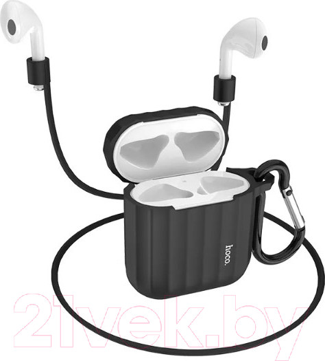 Изображение товара Чехол для наушников Hoco WB10 для AirPods1/2 (черный)