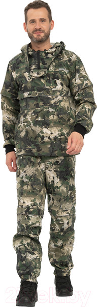 Изображение товара Костюм для охоты и рыбалки Huntsman Антигнус Люкс Зеленый питон Смесовая / 9023 (р-р 28-30/110-116)