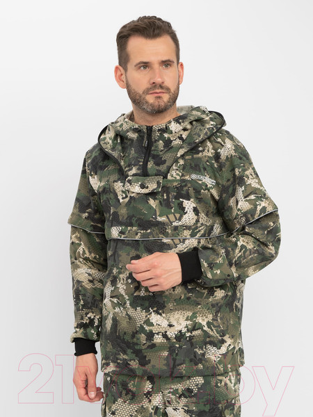 Изображение товара Костюм для охоты и рыбалки Huntsman Антигнус Люкс Зеленый питон Смесовая / 9023 (р-р 28-30/110-116)