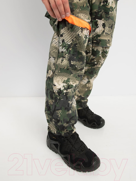 Изображение товара Костюм для охоты и рыбалки Huntsman Антигнус Люкс Зеленый питон Смесовая / 9023 (р-р 28-30/110-116)