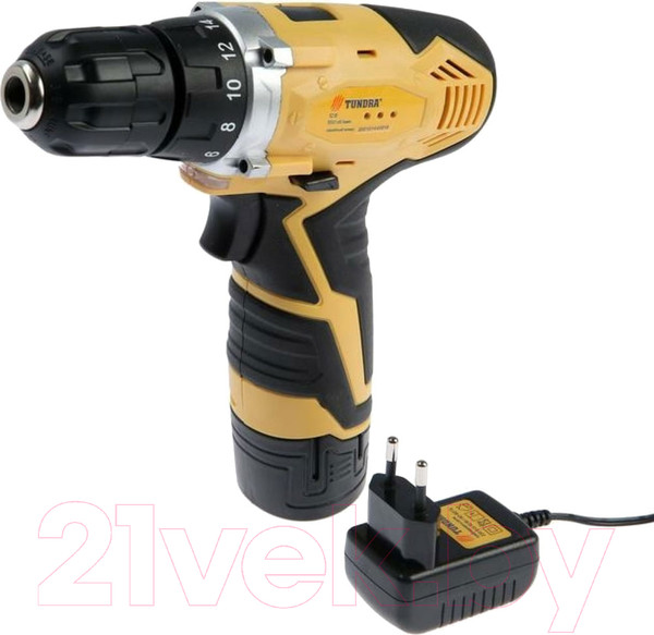 Изображение товара Аккумуляторная дрель-шуруповерт Tundra 5437469