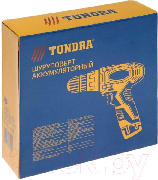 Изображение товара Аккумуляторная дрель-шуруповерт Tundra 5437469