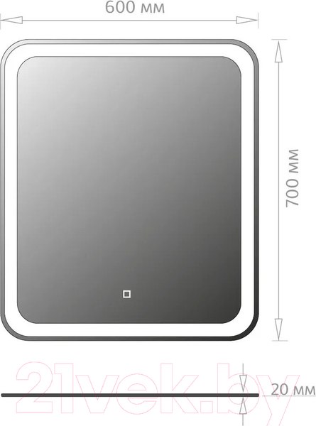 Изображение товара Зеркало Onika Магна 60 Led (206085)
