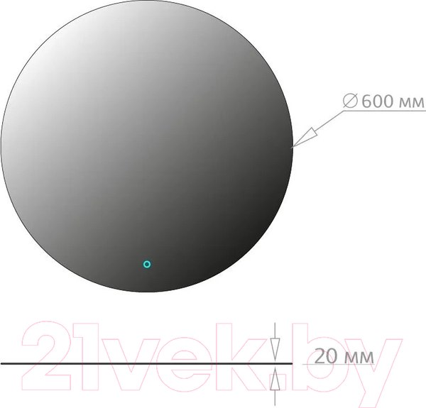 Изображение товара Зеркало Onika Сола 60 Led 206086