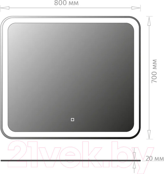 Изображение товара Зеркало Onika Магна 80 Led (208096)