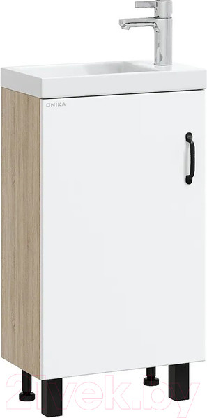 Изображение товара Тумба под умывальник Onika Тимбер 45 / 104508 (белый матовый/дуб сонома)
