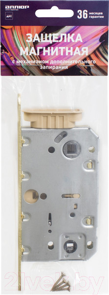 Изображение товара Защелка врезная с фиксацией Аллюр Арт Хедер ML 96WC-50 PB (золото)